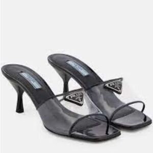 Prada Black Mules